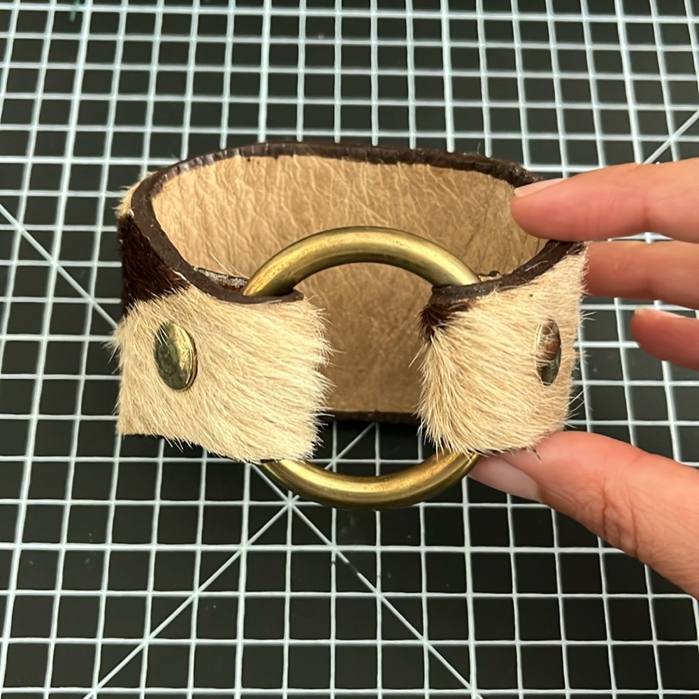 Print Leather Cuff
